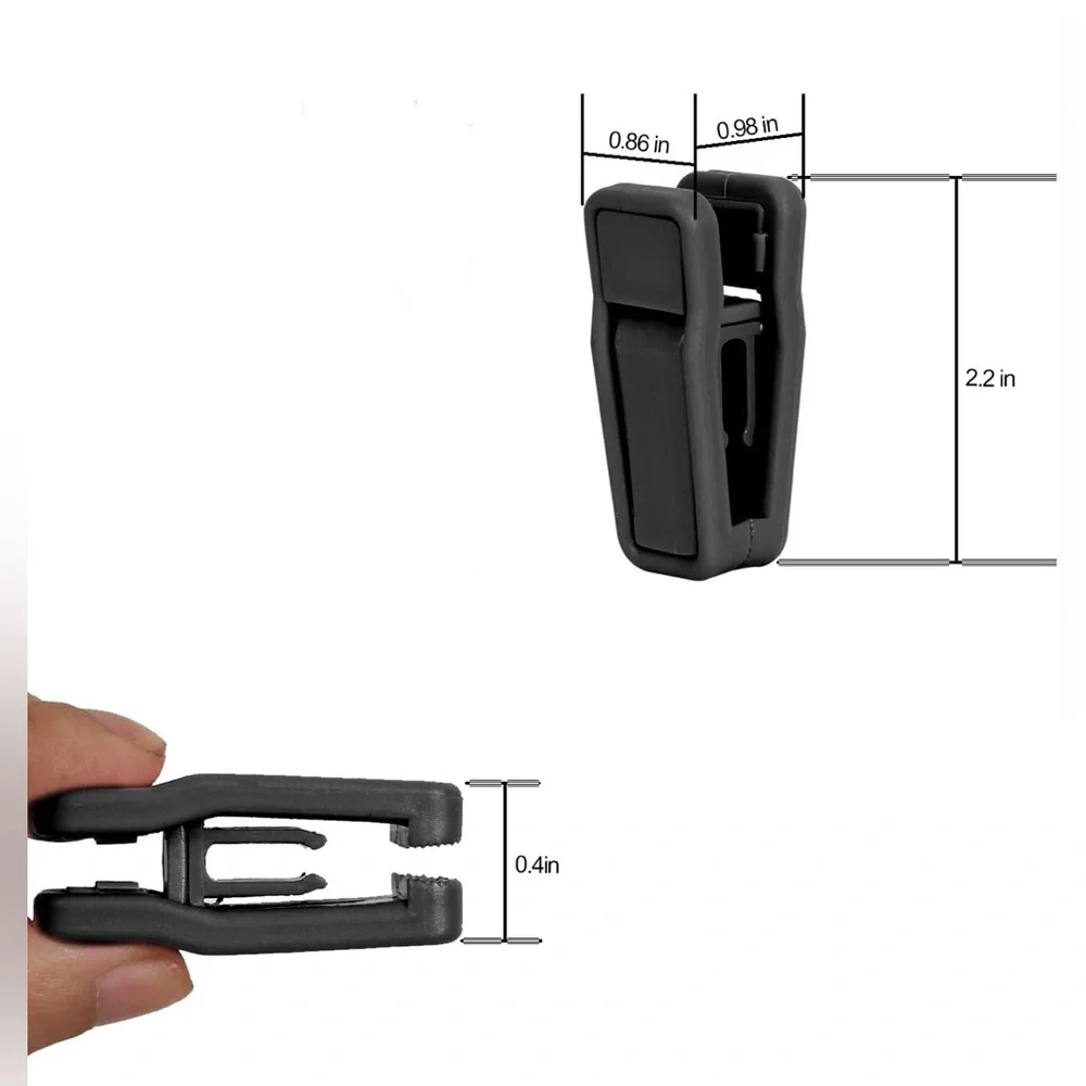 Set/24 Flat Thin Felt Velvet Hanger Clips for Pants and Skirts